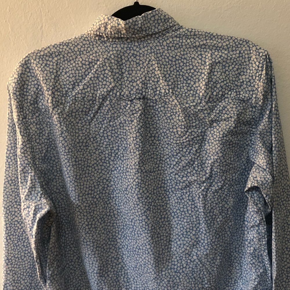American Eagle Blue Button Shirt - Picture 9 of 10
